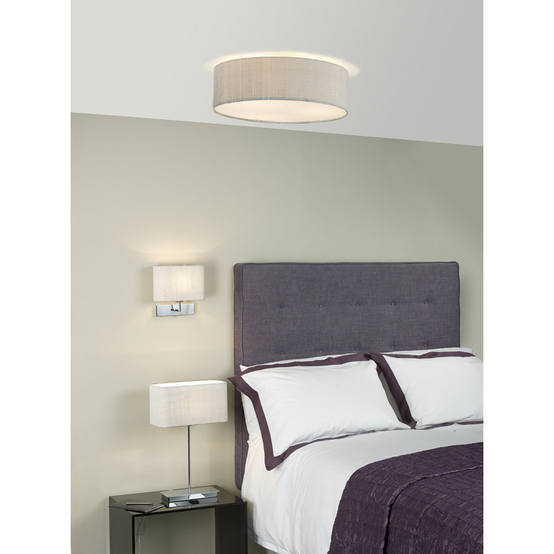 Staunton 17 cm H Rectangle Fabric Wall Sconce Shade ( Screw On ) in Cream