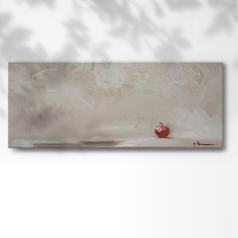 «Lonley Apple» sur toile, H 20 po x l 50 po x P 1,5 po