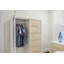 Miramar - Commode de porte en miroir tissé - Finition sable et blanc éclatant