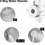 10" Rain Shower Head And Handheld - Height Adjustable For Custom Comfort Brushed Nickel Slide Bar Metal