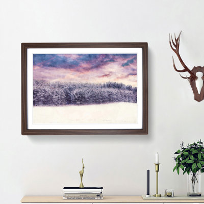 Purple Sky at Winter - Framed Print