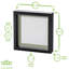 Nicola Spring - 8" x 8" White 3D Box Photo Frames-90555757-90555759