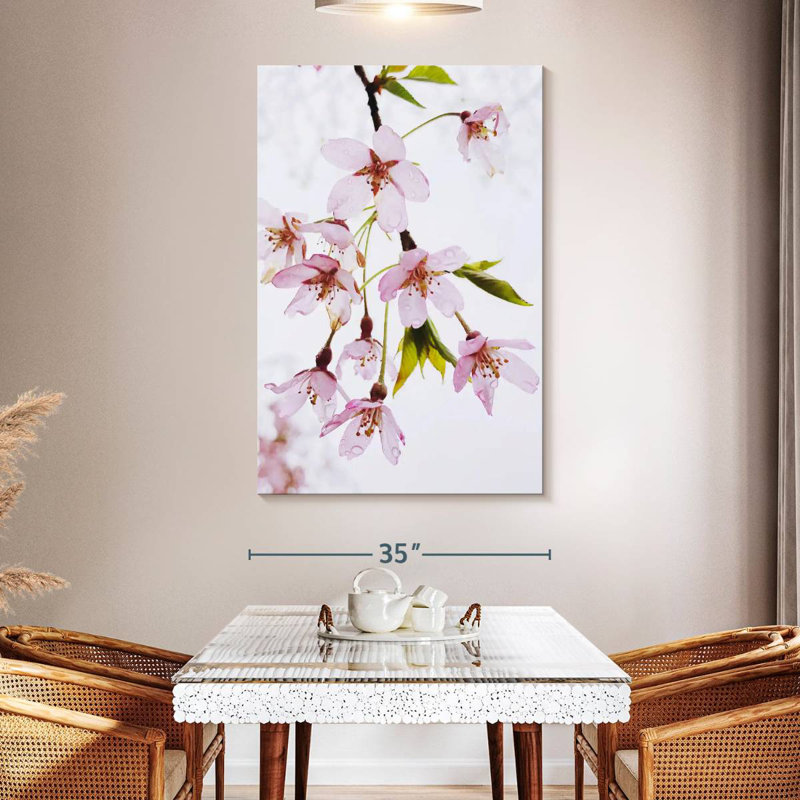 Harnek Dewy Japanese Cherry Blossoms, 51" H x 34" W