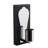 Modern Metal Wall Lamp, Black Finish, 3.5 x 3.9 x 8.3 inches | E27 Socket, Max 40W | IP20 Rated, Stylish Novelty Design for Living Room, Bedroom, or Office | Durable Construction and Elegant Look-441059521