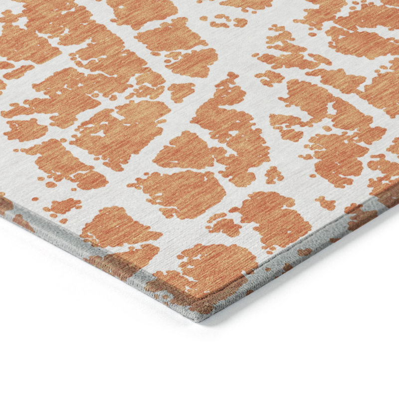 Kyrie Washable Abstract Indoor / Outdoor Rug, Runner 2'3" x 7'6"