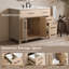 Meuble-lavabo simple Shamar de 36 po avec comptoir en marbre reconstitué-1630786247