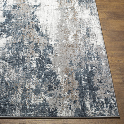 Allegro-Abstract Modern Marble Look Living Dining Bedroom Rug