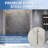 56"-60" W x 66" H Single Sliding Frameless Tub Door with 5/16"(8mm) Tempered Clear Glass-119163635