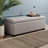Maiden Linen Upholstered Storage Bench