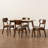 Hollman 5-piece modern rectangular dining set in beige, 29.9" H X 47.2" W X 29.5" D-1339827620