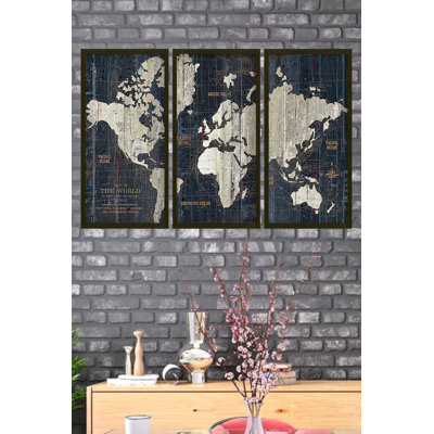 Decorative Framed MDF Painting (3 Pieces)