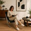 Upholstered Accent Chair-1688666989