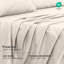 Draps en flanelle RUVANTI 100 % coton, format Queen - 4 pièces. Chauds, doux et respirants, à poches profondes, brossés doublement, pour toutes les saisons. Couleur sable.-135290094-135290114