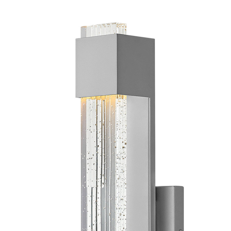 Glacier LED Outdoor Flush Mount, Bronze, 15.5" H x 4.8" W x 4" D