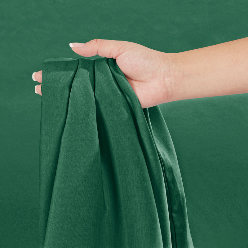 Premium Microfiber Fitted Sheet, Hunter Green, Full Fitted Sheet