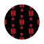 Gem Emeralds Vegan Leather Round Pebble Placemat-1606703691-1606703688