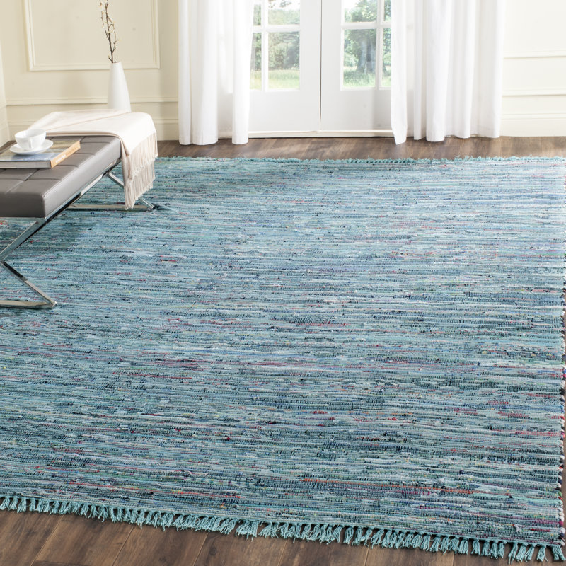 Dunkle Hand Woven Cotton Rug, Rectangle 91 x 152 cm