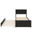 Lit plateforme simple avec structure gigogne simple sous le lit-2046712788
