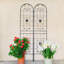 Metal garden trellis set for climbing plants-114504779