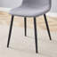 Chaises de salle à manger rembourrées Mid-Century modernes avec pieds robustes en métal (ensemble de 4)-1325346543-1325346514-1335097558