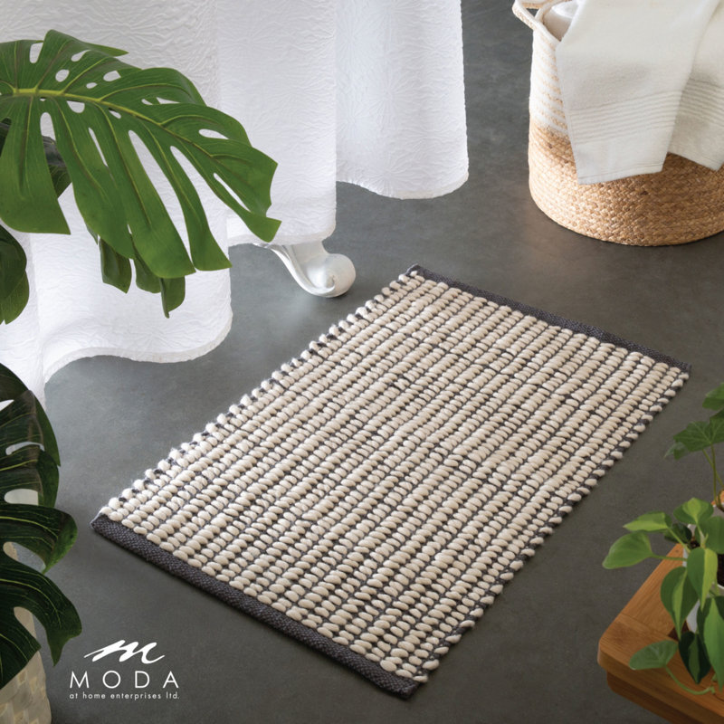 Sedona Cotton Blend Bath Mat, Gray