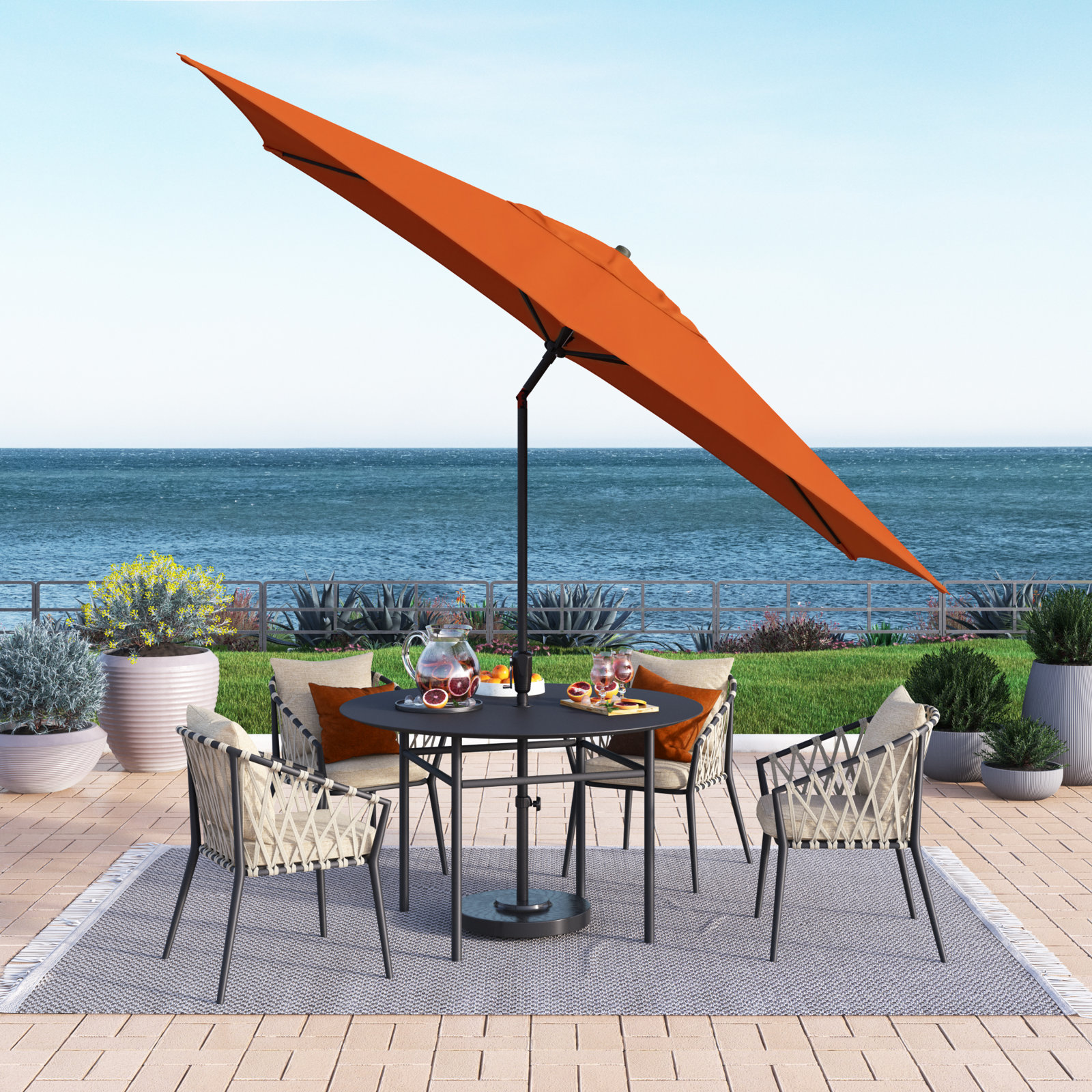 Toscana 5.8' Umbrella, Tuscan Orange