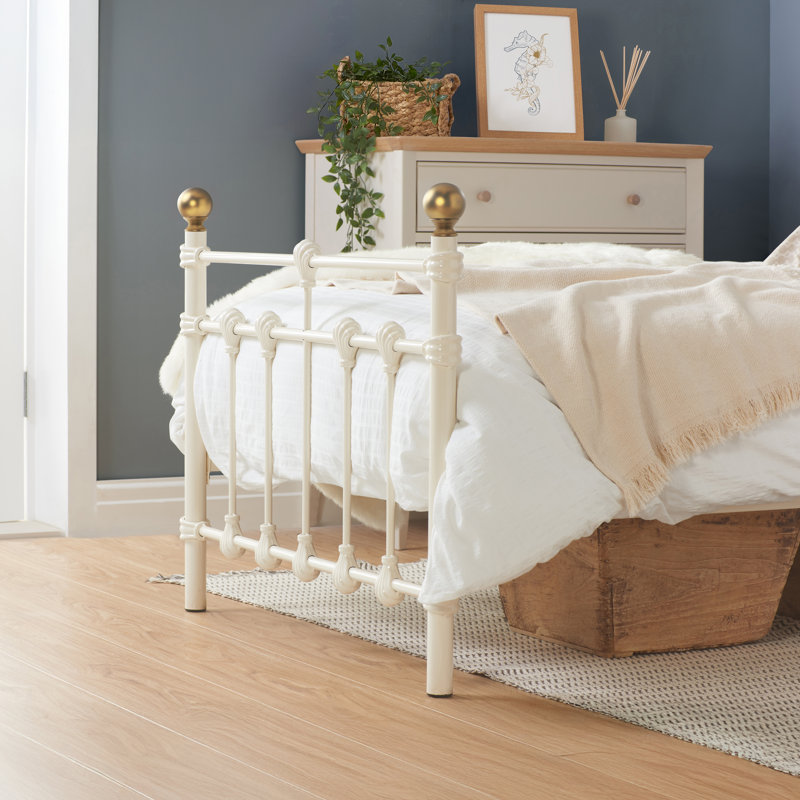 Borough Wharf Bed Frame, Single (3'), Cream