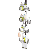 Kenney Rust-Resistant Heavy Duty 3-Tier Large Hanging Shower Caddy with  Suction -Cup and Four Razor Holders, Oil Rubbed Bronze at