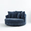 Fauteuil demi-tonneau moderne surdimensionné avec coussins l 59,8 po Modern-1229153649