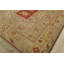 Tapis en laine ivoire/rouge 6 pi 8 po x 9 pi 1 po one-of-kind à la main noué la Ackles