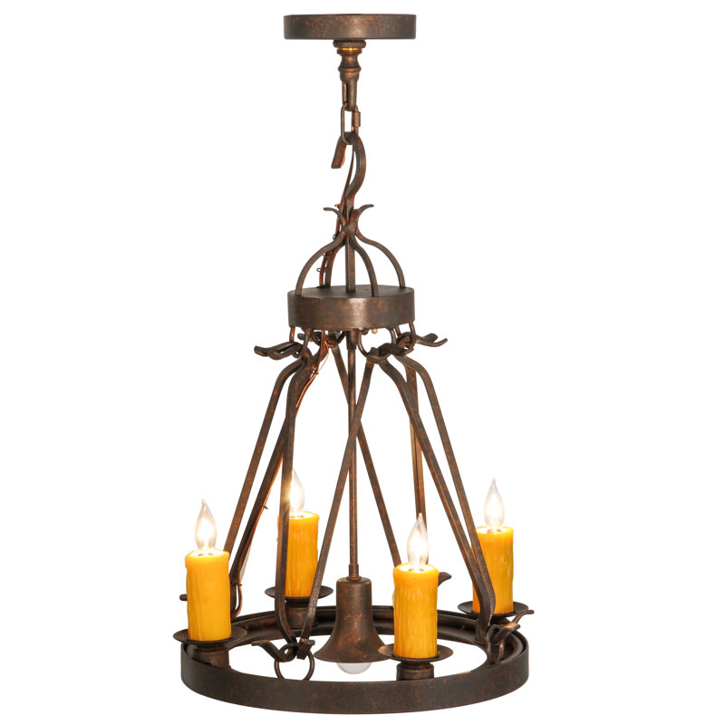 Wagon Wheel 5 - Light Chandelier