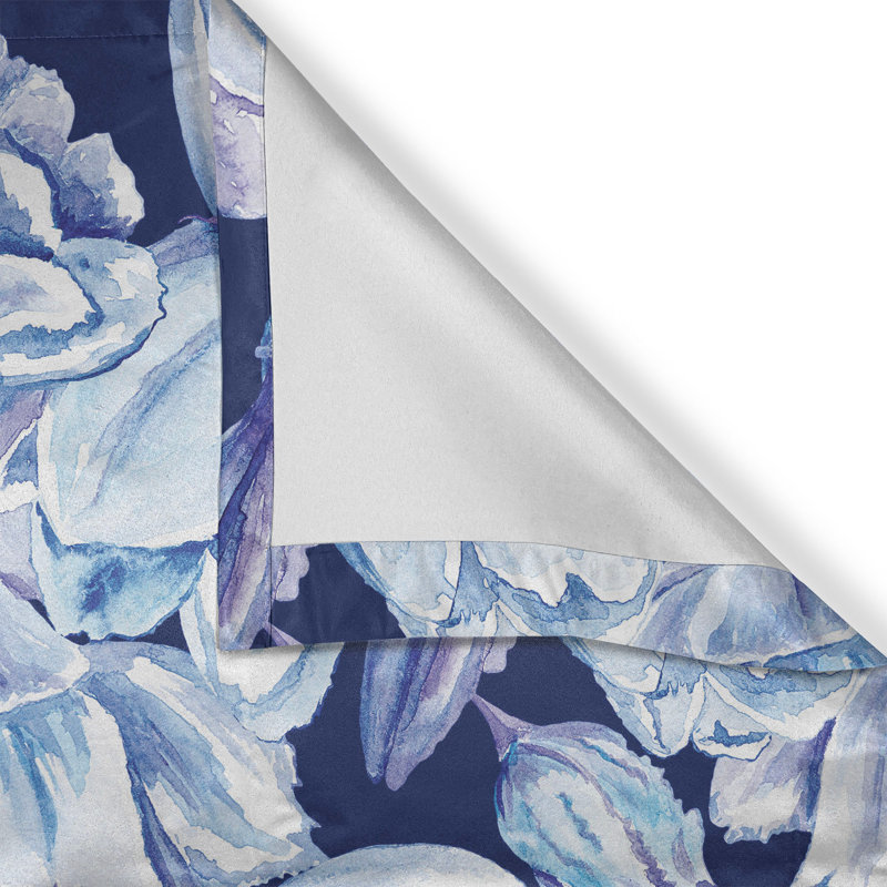 Cherice Polyester Semi Sheer Curtain Pair