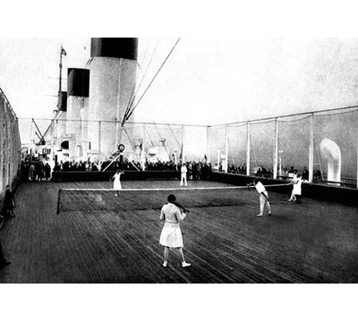« tennis on terrasse », reproduction de photo
