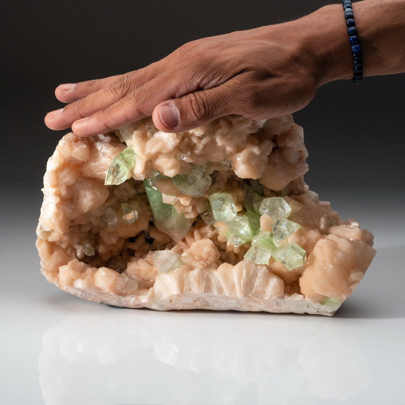 Home Décor Gem Green Apophyllite With Stilbite