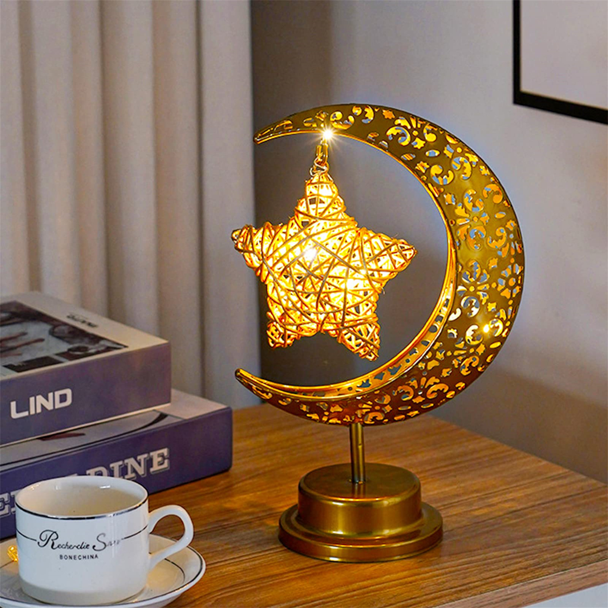 Ramadan Moon LED Table Centrepiece Decoration –