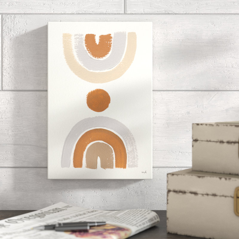 «Desert Rainbows II» par Moira Hershey, reproduction d'art sur toile tendue, H 12 po x l 8 po