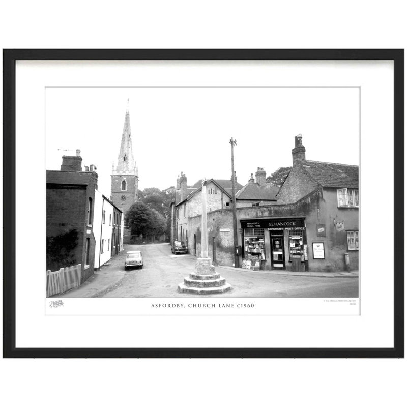 Asfordby, Church Lane C1960 - Single Picture Frame Print, 48.4cm H x 63.6cm W x 2.3cm D