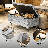 Storage Ottoman Bench For Bedroom, PU Leather Upholstered Rectangle Entryway Bench With Legs & Crystal Buttons, 37.4" Folding Storage Bench For  Living Room, Bedroom, End Of Bed, Entryway-1441582427