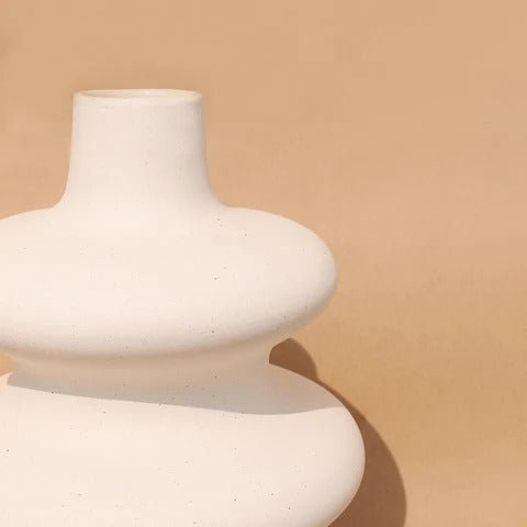Big Mezo Vase, White