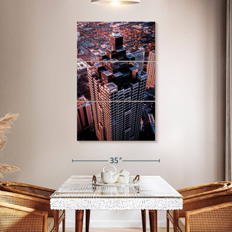 Lilie Atlanta Skyscraper, 50" H x 32" W