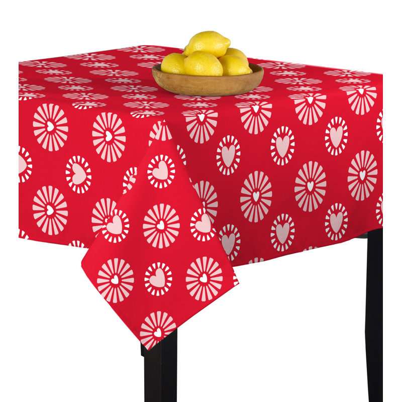 Sirois Hearts in Bloom Tablecloth, 60" x 60"