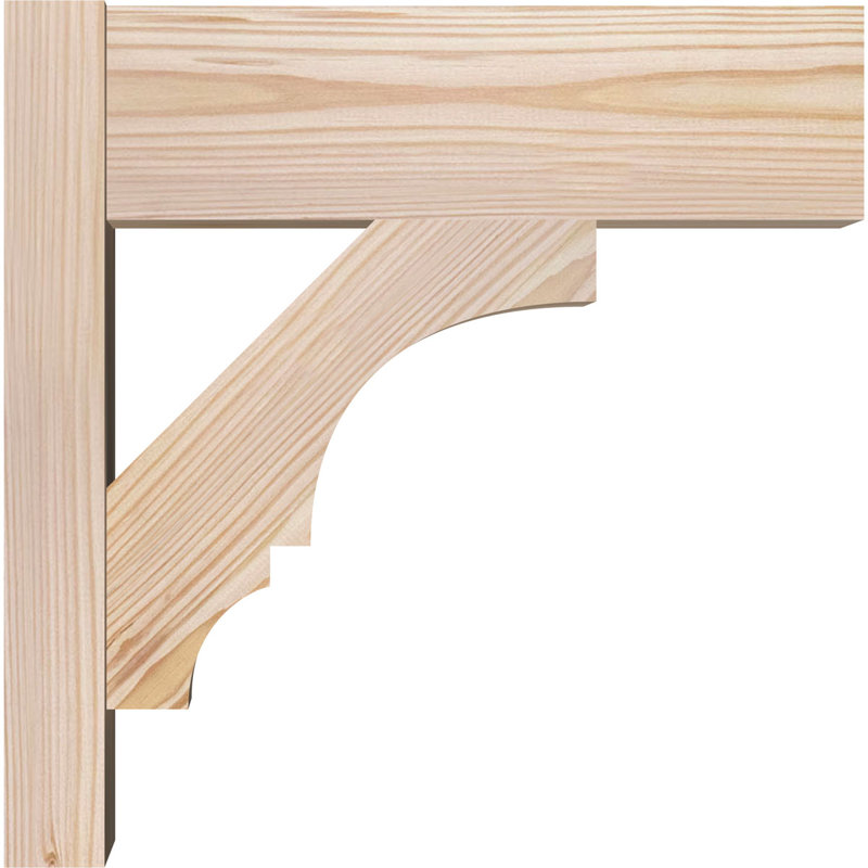 Bloc balboa rustique en bois rustique, P 14 po x H 14 po, Sapin Douglas de 7 1/2 po (lisse)