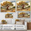 «Tree Oaks Simplicity» sur impression sur toile-97031614-97031619
