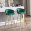 Tabourets Dardar, avec repose-pieds chromé et base / tabouret simple à pieds dorés-1571417171-1566390690