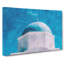 Blue Domed Church In Santorini - Wrapped Canvas Painting-56659559