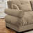 Milano Sofa LSF W/3 pillows - Beige