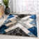Tapis bleu / gris Marvale