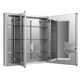 Verdera® Aluminum Medicine Cabinet with Adjustable Magnifying Mirror and Slow-Close Door