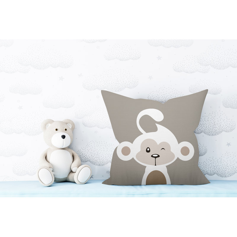 Coussin intérieur Ollie, 15 po x 15 po, Truite, Carré