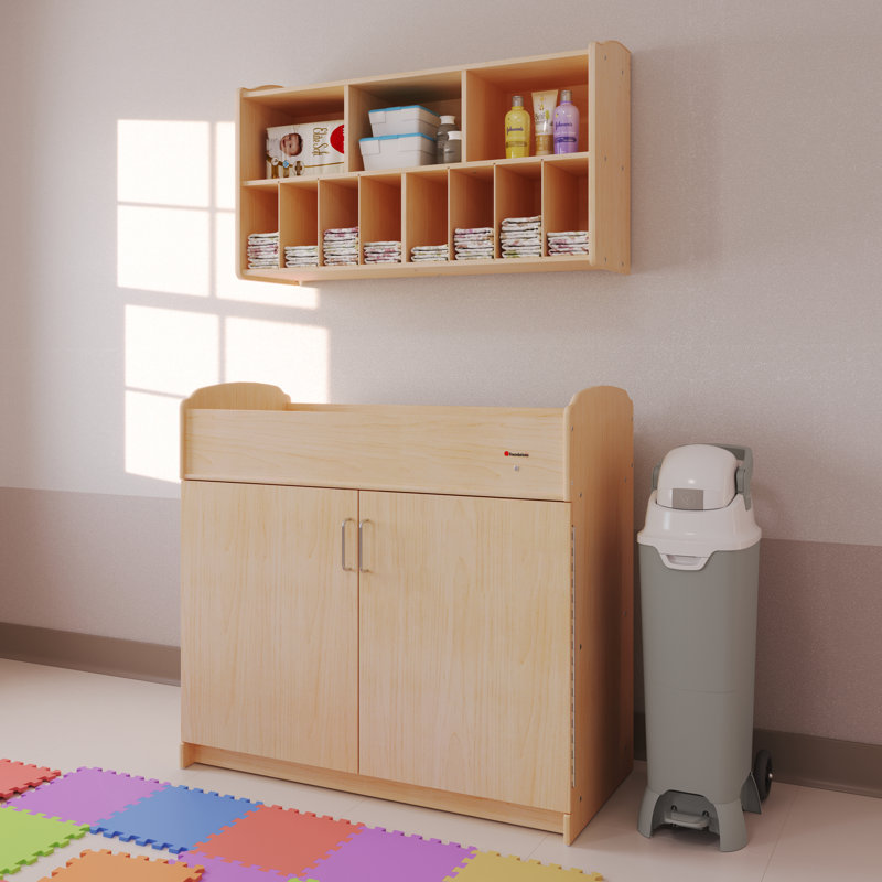 Foundations Premium Hands-Free Tall Diaper Pail with Wheels